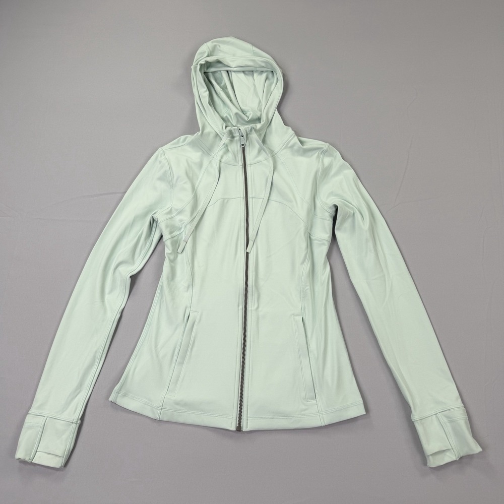 Lululemon Hooded Define Jacket Nulu Size 8 Delicate Mint DELM